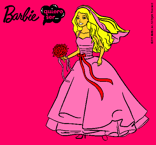 Barbie vestida de novia