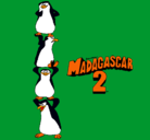 Dibujo Madagascar 2 Pingüinos pintado por fernandojklj