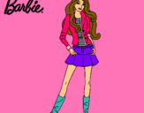 Dibujo Barbie juvenil pintado por monter 