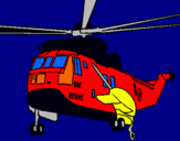 Dibujo Helicóptero al rescate pintado por joshuazo