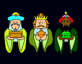 Dibujo Los Reyes Magos 4 pintado por evil