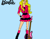 Dibujo Barbie rockera pintado por thairy