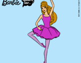 Dibujo Barbie bailarina de ballet pintado por locasines