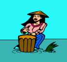 Dibujo Mujer tocando el bongó pintado por maria300