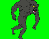 Dibujo Hombre lobo pintado por DailoDrago
