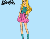 Dibujo Barbie veraniega pintado por avat☺