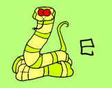 Dibujo Serpiente pintado por anacleo