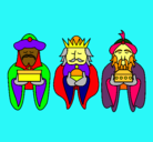 Dibujo Los Reyes Magos 4 pintado por JAUMEEE