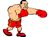 Dibujo Boxeador pintado por eidrain
