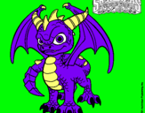 Dibujo Spyro pintado por gehijka