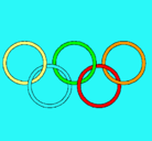 Dibujo Anillas de los juegos olimpícos pintado por franmario
