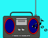 Dibujo Radio cassette 2 pintado por camila53
