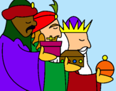 Dibujo Los Reyes Magos 3 pintado por pedrojv07