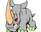 Dibujo Rinoceronte II pintado por bcgsn
