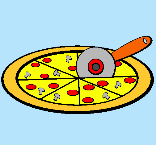 Dibujo Pizza pintado por Javiera123
