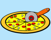 Dibujo Pizza pintado por Javiera123
