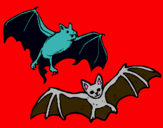 Dibujo Un par de murciélagos pintado por paco-laura
