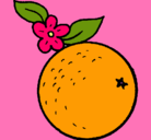 Dibujo naranja pintado por eviil