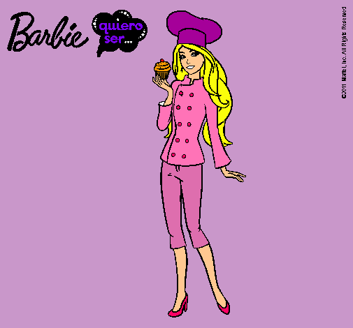 Dibujo Barbie de chef pintado por draku