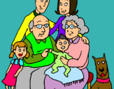 Dibujo Familia pintado por anglik