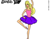 Dibujo Barbie bailarina de ballet pintado por chicagirl