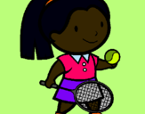 Dibujo Chica tenista pintado por ruben24