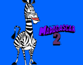 Dibujo Madagascar 2 Marty pintado por alejndro