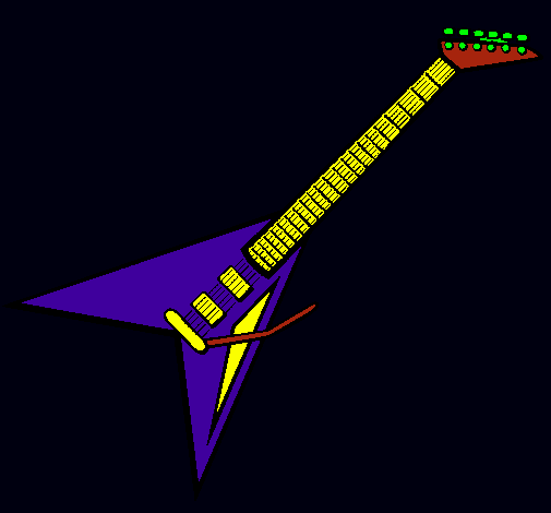 Dibujo Guitarra eléctrica II pintado por preXsie