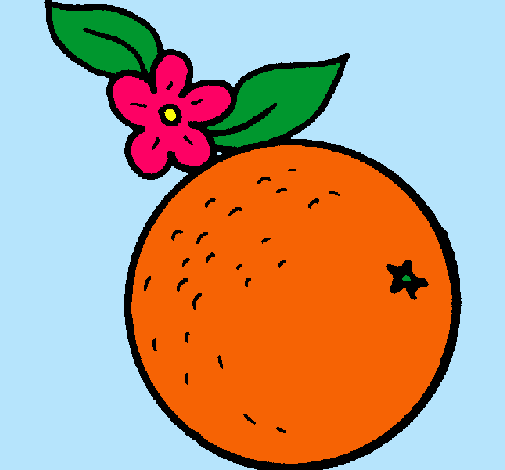 Dibujo naranja pintado por pala1