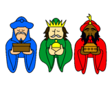 Dibujo Los Reyes Magos 4 pintado por retyuilmj