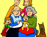 Dibujo Familia pintado por sofiarico