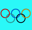 Dibujo Anillas de los juegos olimpícos pintado por ttrrr