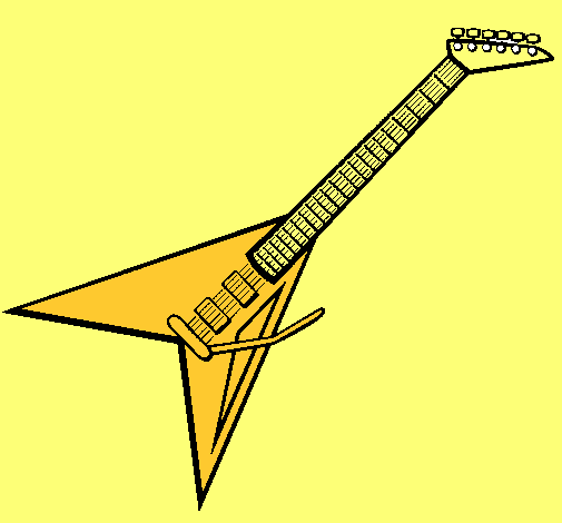 Dibujo Guitarra eléctrica II pintado por enzo4