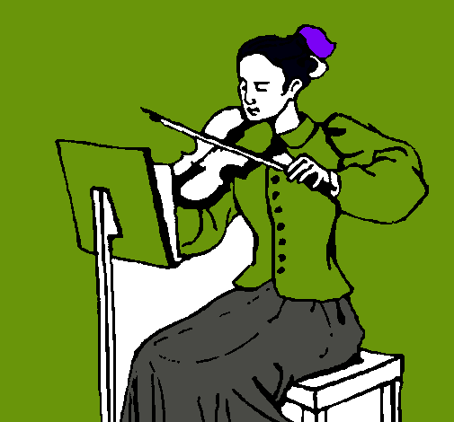 Dama violinista