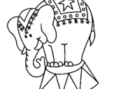 Dibujo Elefante actuando pintado por valeperrotti