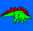 Dibujo Stegosaurus pintado por Alexei1