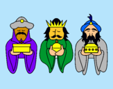 Dibujo Los Reyes Magos 4 pintado por josesito