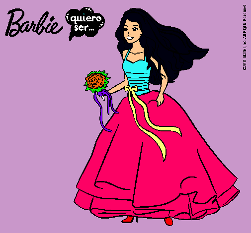 Barbie vestida de novia