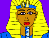 Dibujo Tutankamon pintado por mamasitas
