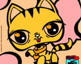 Dibujo Gatito Littlest Pet Shop pintado por kiitytha