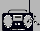 Dibujo Radio cassette 2 pintado por genesis6