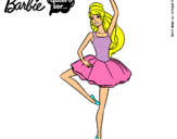 Dibujo Barbie bailarina de ballet pintado por laiat