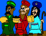 Dibujo Los Reyes Magos pintado por Jimena21