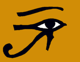 Dibujo Ojo Horus pintado por XHUHSUIUJU