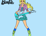 Dibujo Barbie guitarrista pintado por arrateor