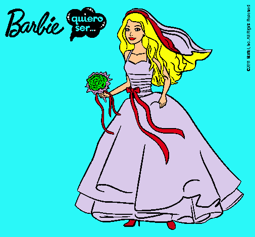 Barbie vestida de novia