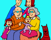 Dibujo Familia pintado por mari10