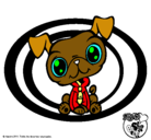 Dibujo Perrito Littlest Pet Shop pintado por itzelarian