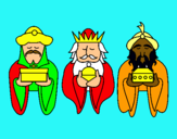 Dibujo Los Reyes Magos 4 pintado por melchor