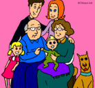 Dibujo Familia pintado por dalbert